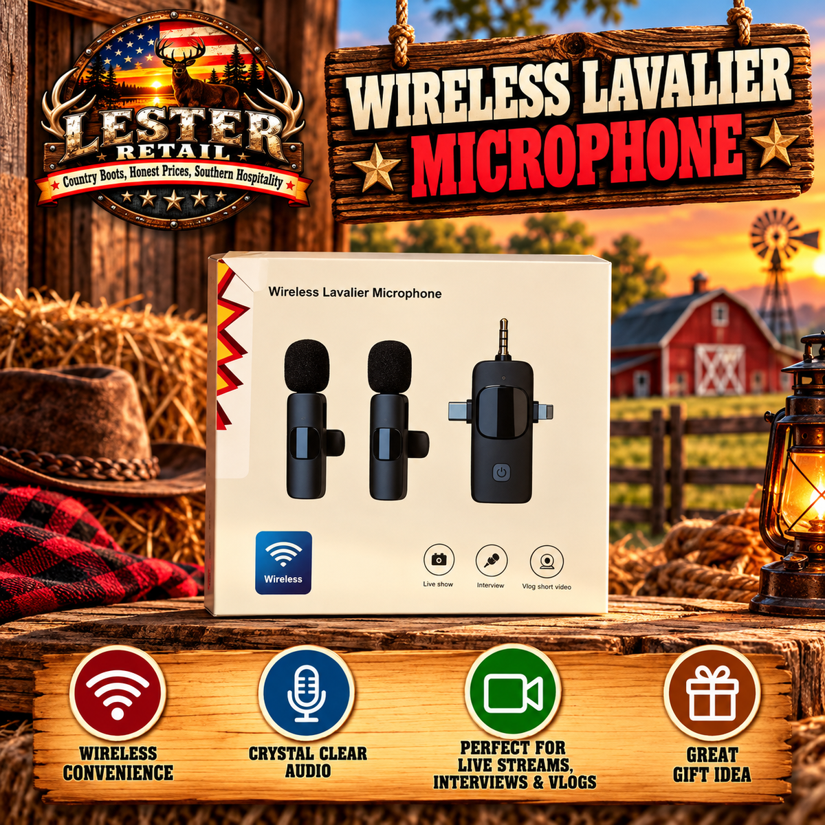 WIRELESS LAVALIER MICROPHONE