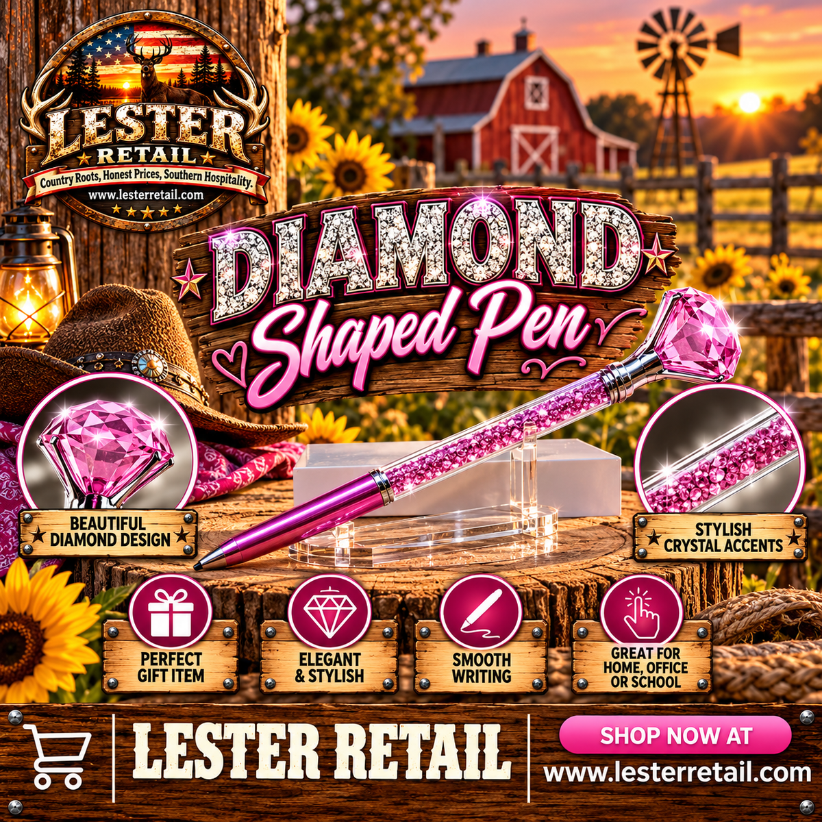 DIAMOND SHAPED PEN