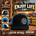 ENJOY LIFE CAP- BLACK/BLUE