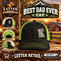 "BEST DAD EVER" CAP- GREEN