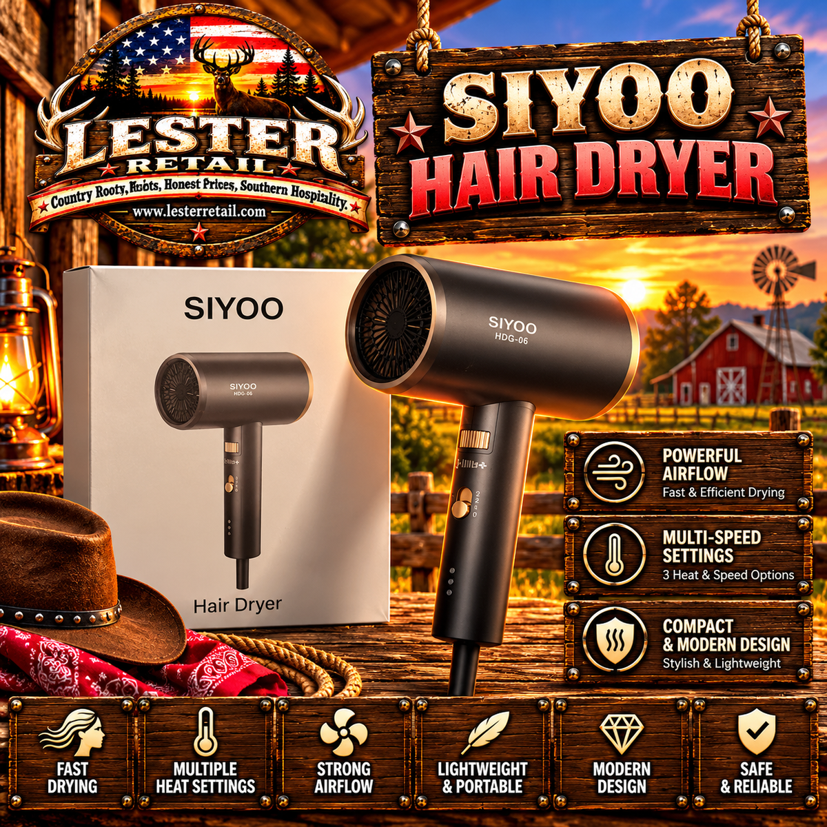 SIYOO HAIR DRYER