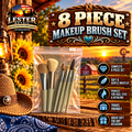 8 PIECE MAKEUP BRUSH SET