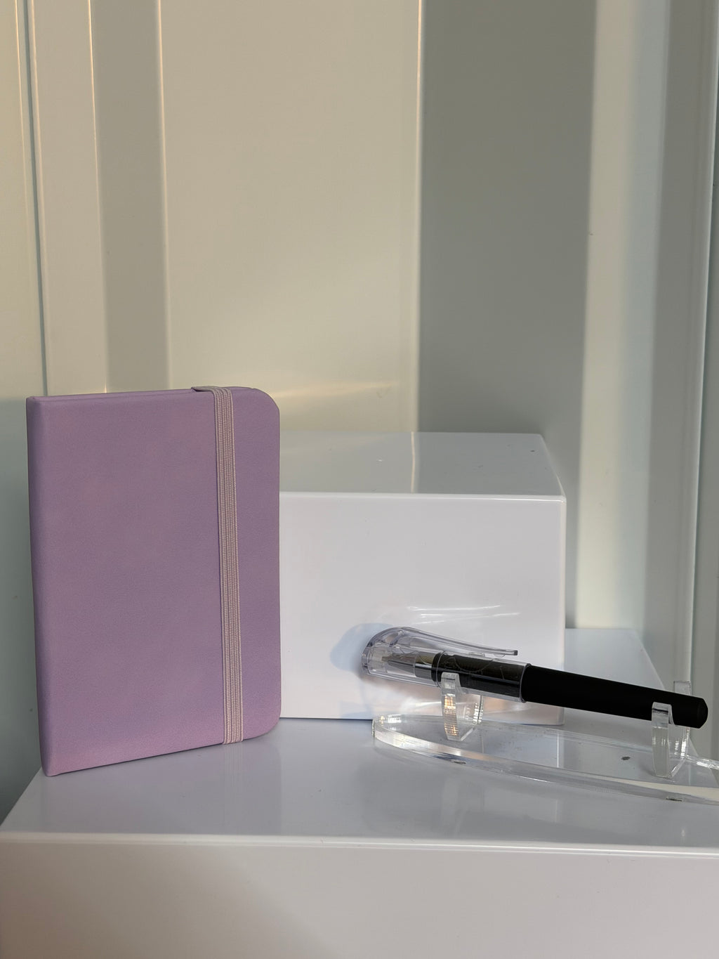 FAUX LEATHER NOTEBOOK WITH PEN