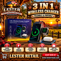 3 IN 1 WIRELESS CHARGER