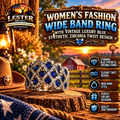 WOMEN'S FASHION WIDE BAND RING