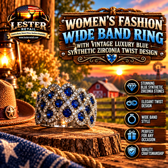 WOMEN'S FASHION WIDE BAND RING
