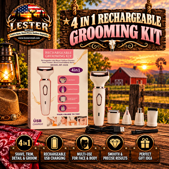 4 IN 1 RECHARGEABLE GROOMEING KIT