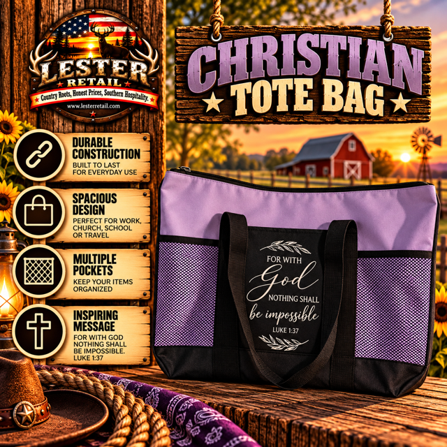 CHRISTIAN TOTE BAG