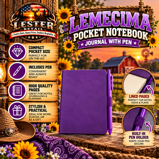 LEMECIMA POCKET NOTEBOOK JOURNAL WITH PEN
