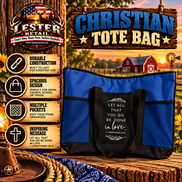 CHRISTIAN TOTE BAG