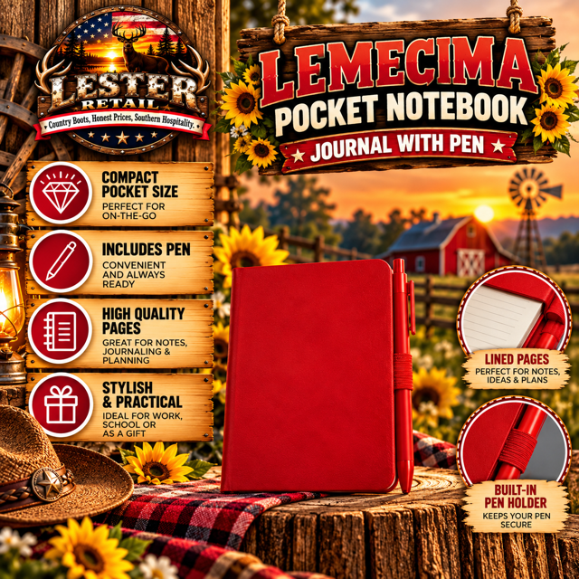 LEMECIMA POCKET NOTEBOOK JOURNAL WITH PEN