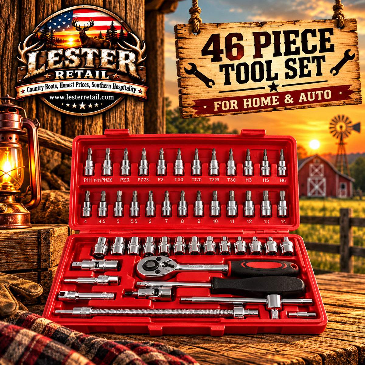 46 PIECE TOOL SET
