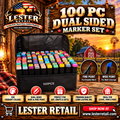 100 PC DUAL SIDED MARKER SET