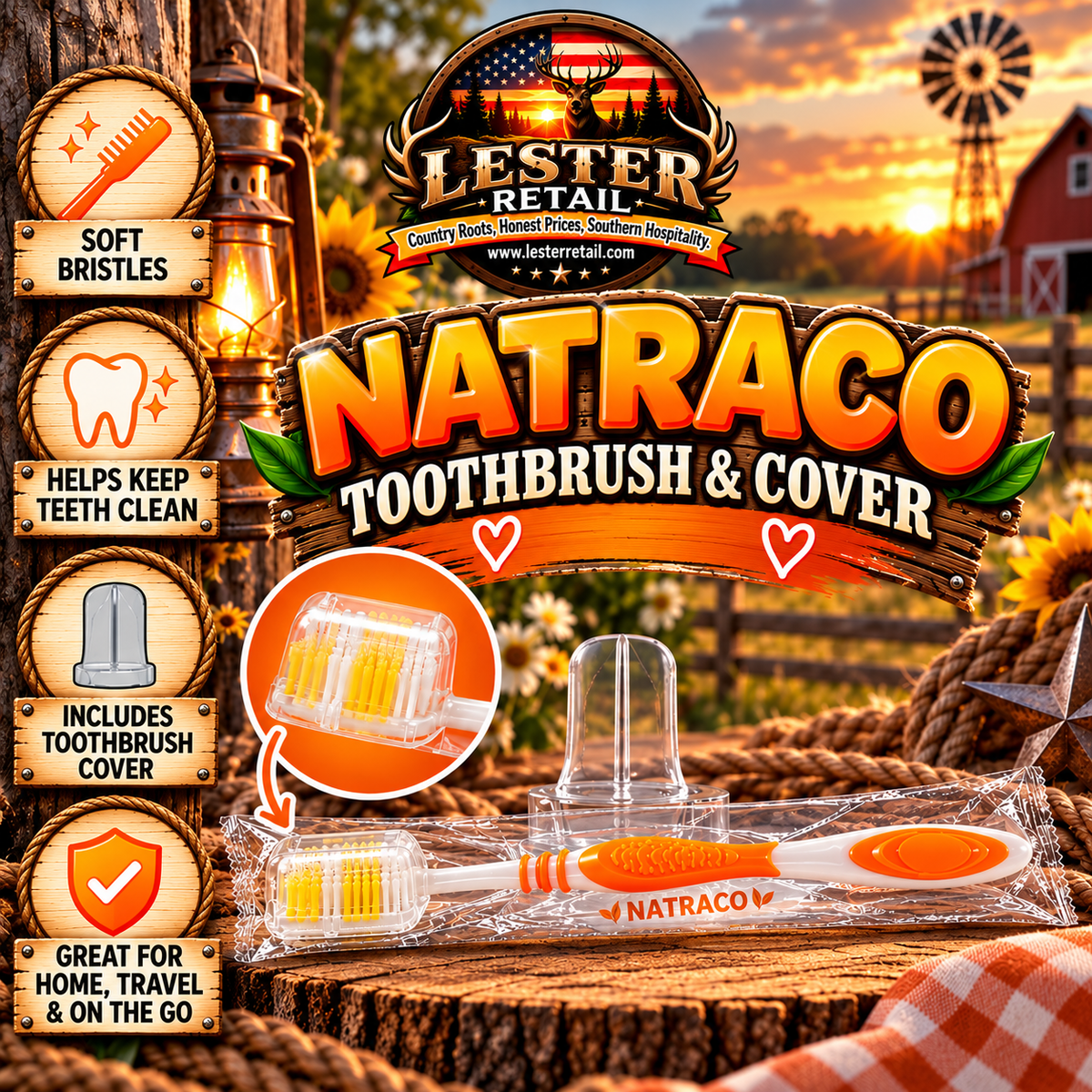 NATRACO TOOTHBRUSH & COVER