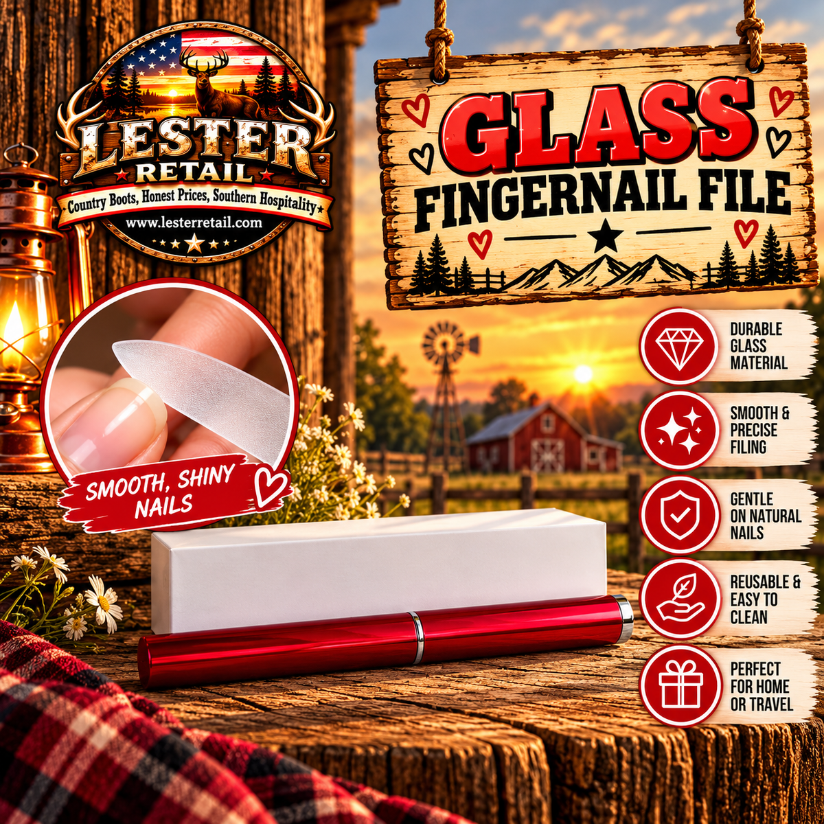 GLASS FINGERNAIL FILE