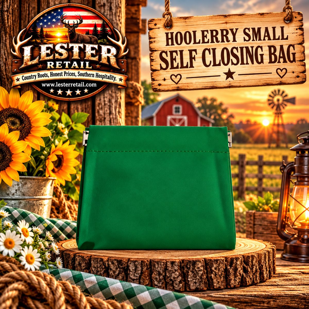 HOOLERRY SMALL SELF CLOSING BAG