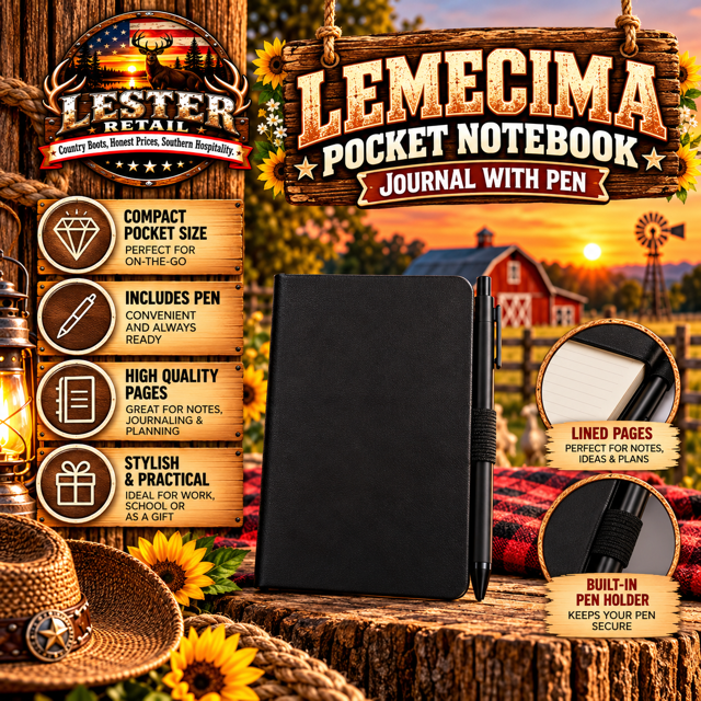 LEMECIMA POCKET NOTEBOOK JOURNAL WITH PEN