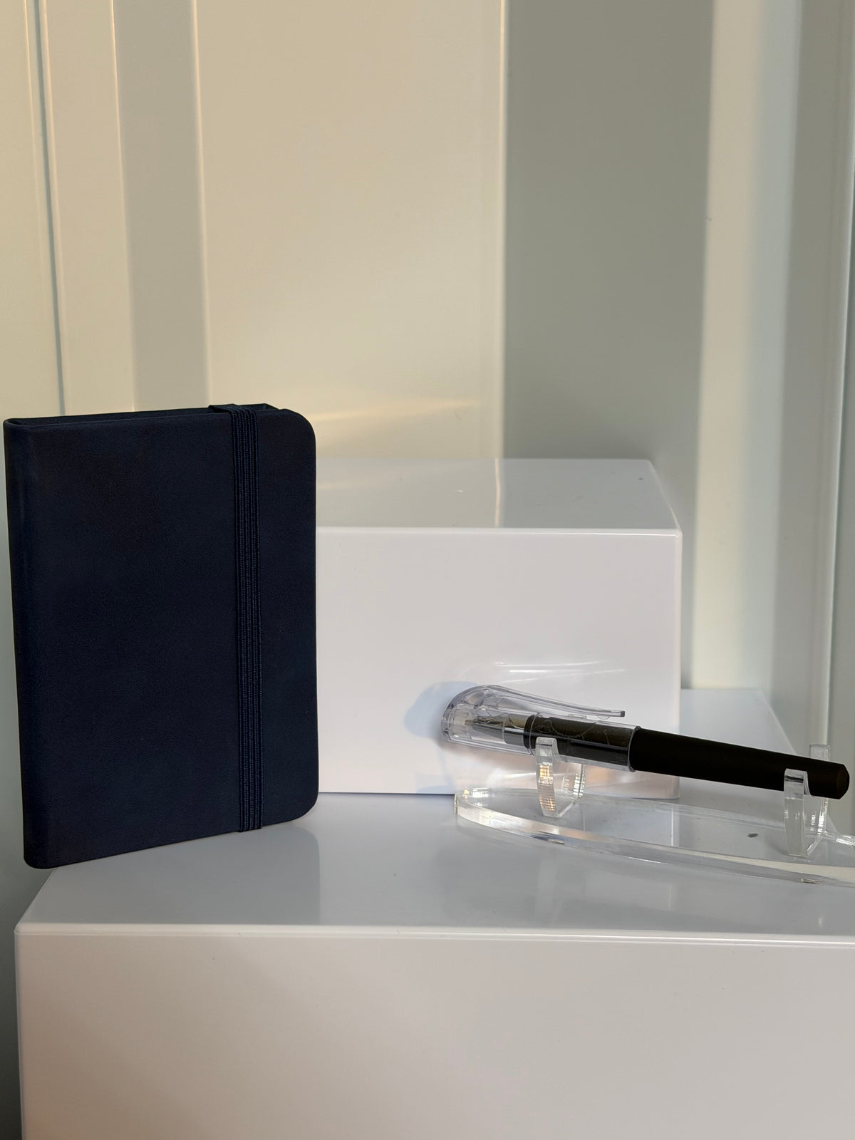 FAUX LEATHER NOTEBOOK WITH PEN