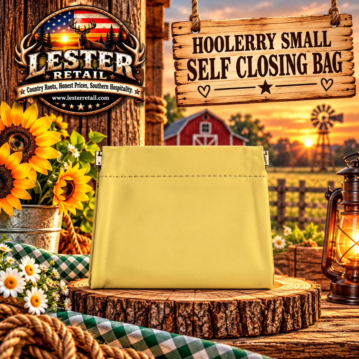 HOOLERRY SMALL SELF CLOSING BAG