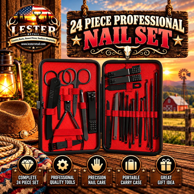 24 PIECE PROFESSIONAL NAIL SET