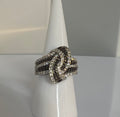 EXQUISITE INLAY ZIRCONIA RING SIZE 8