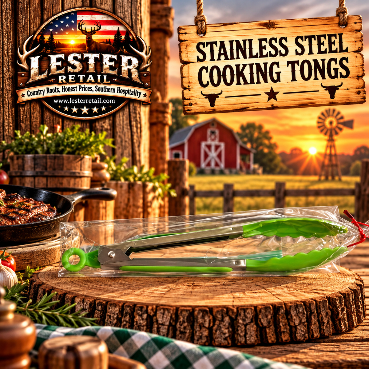STAINLESS STEEL COOKING TONGS