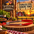 STAINLESS STEEL COOKING TONGS