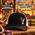 FOREST DEER CAP- BLACK/WHITE