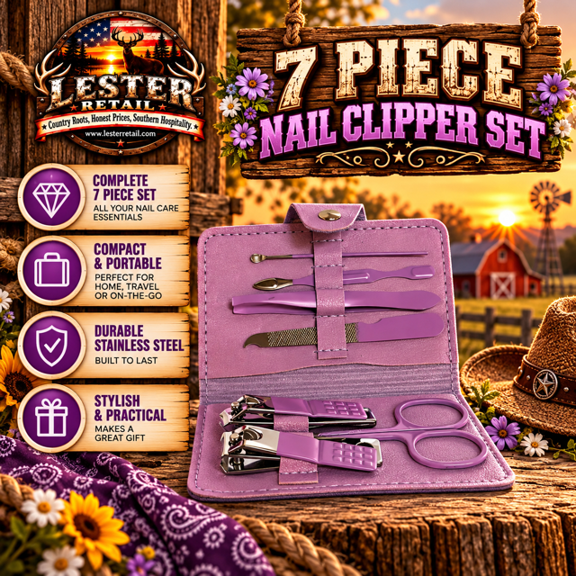7 PIECE NAIL CLIPPER SET
