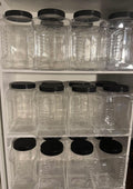 ONE GALLON CLEAR PLASTIC JAR WITH LID