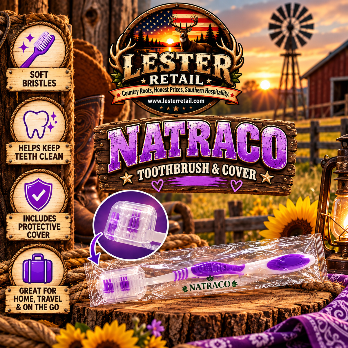 NATRACO TOOTHBRUSH & COVER