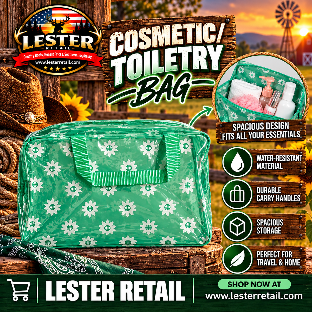 COSMETIC/TOILETRY BAG