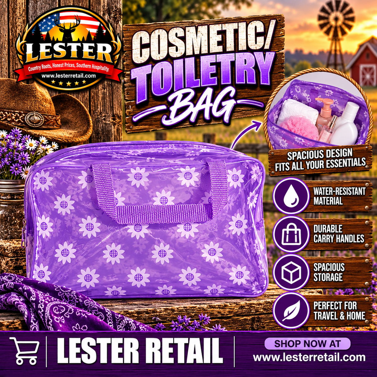 COSMETIC/TOILETRY BAG