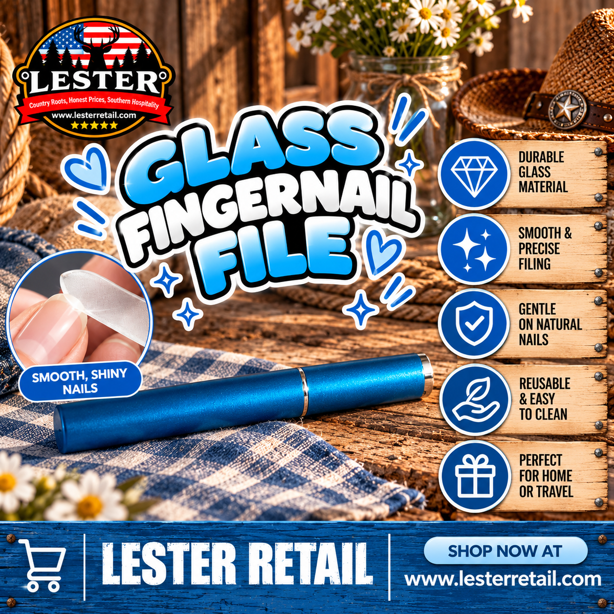 GLASS FINGERNAIL FILE