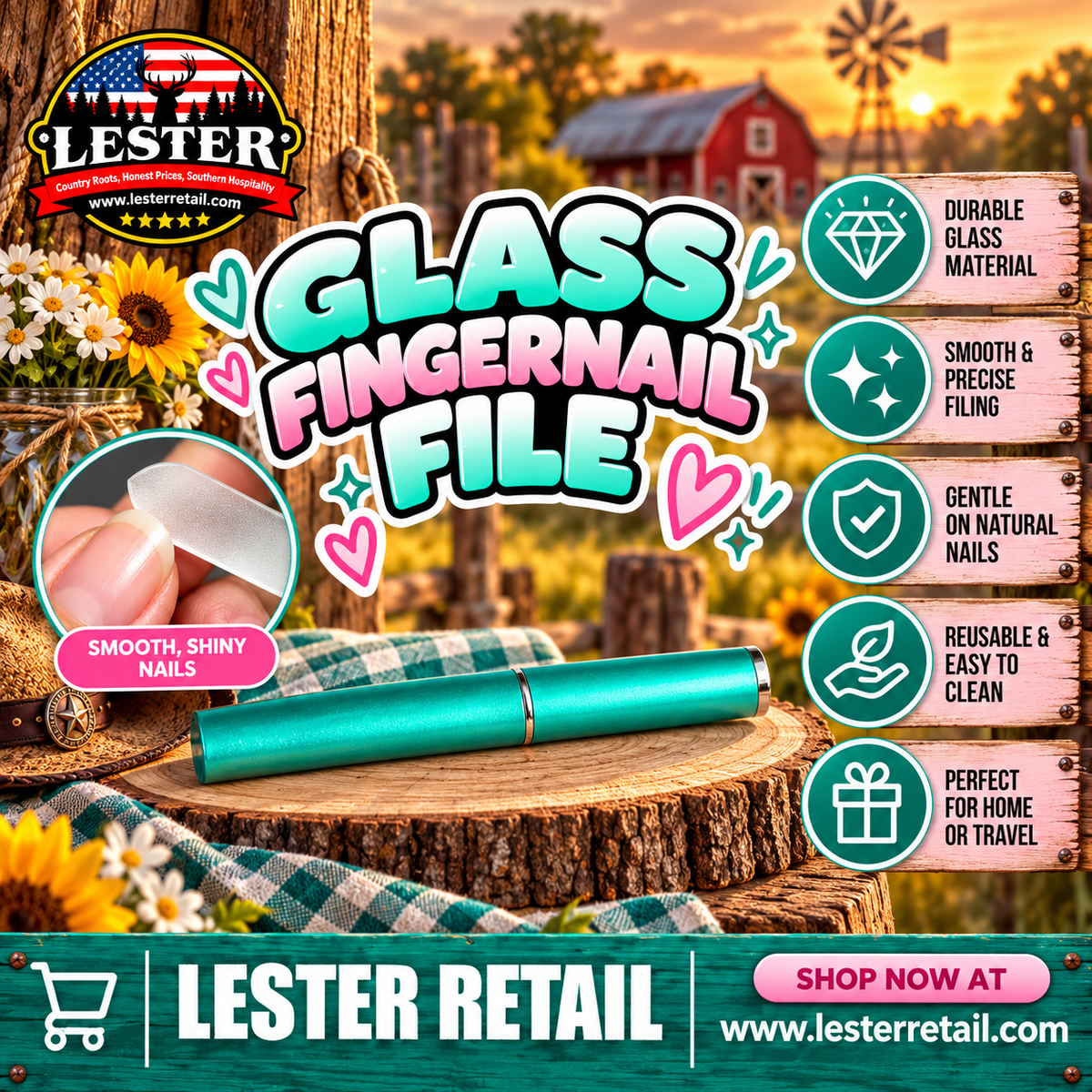 GLASS FINGERNAIL FILE