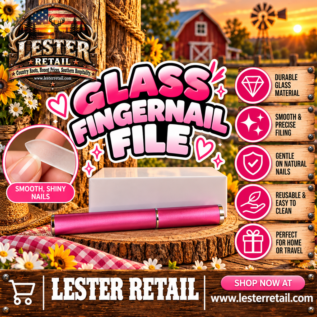 GLASS FINGERNAIL FILE