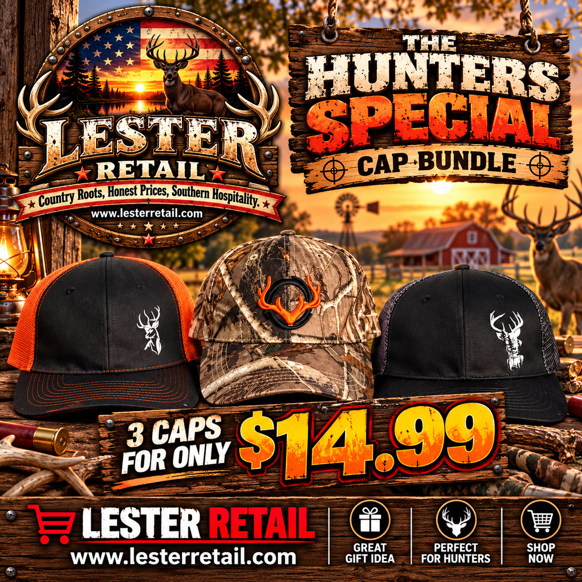 THE HUNTERS SPECIAL CAP BUNDLE