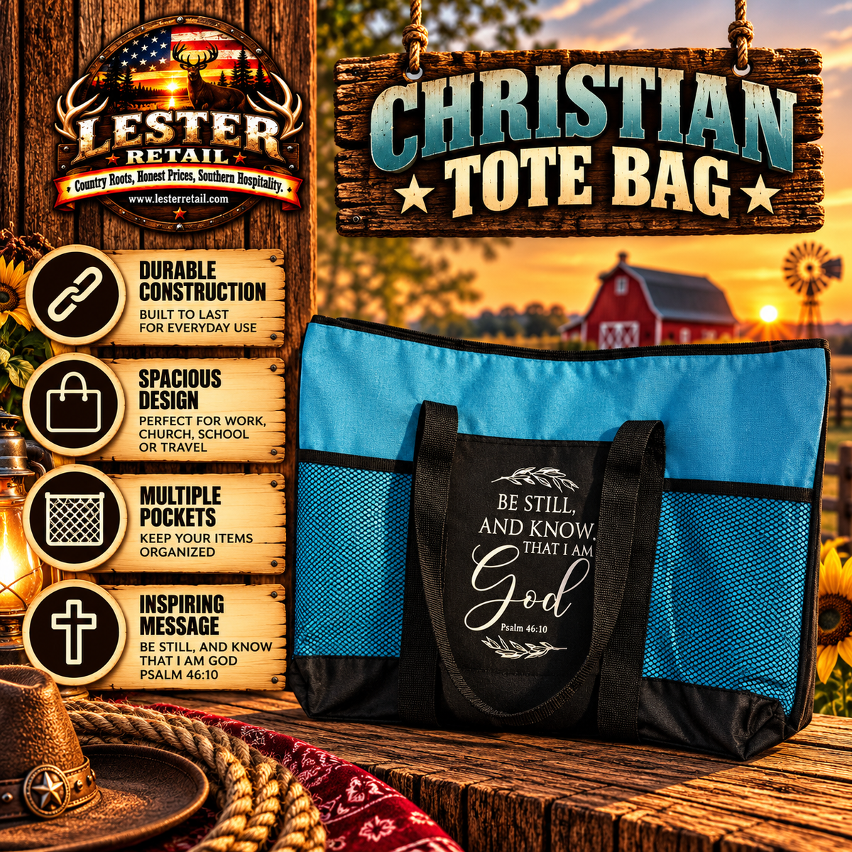 CHRISTIAN TOTE BAG