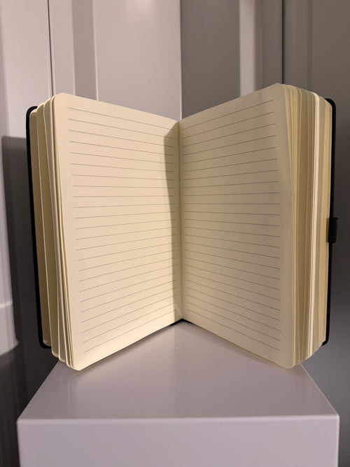 BLUE A5-SIZED SPIRAL-BOUND NOTEBOOK