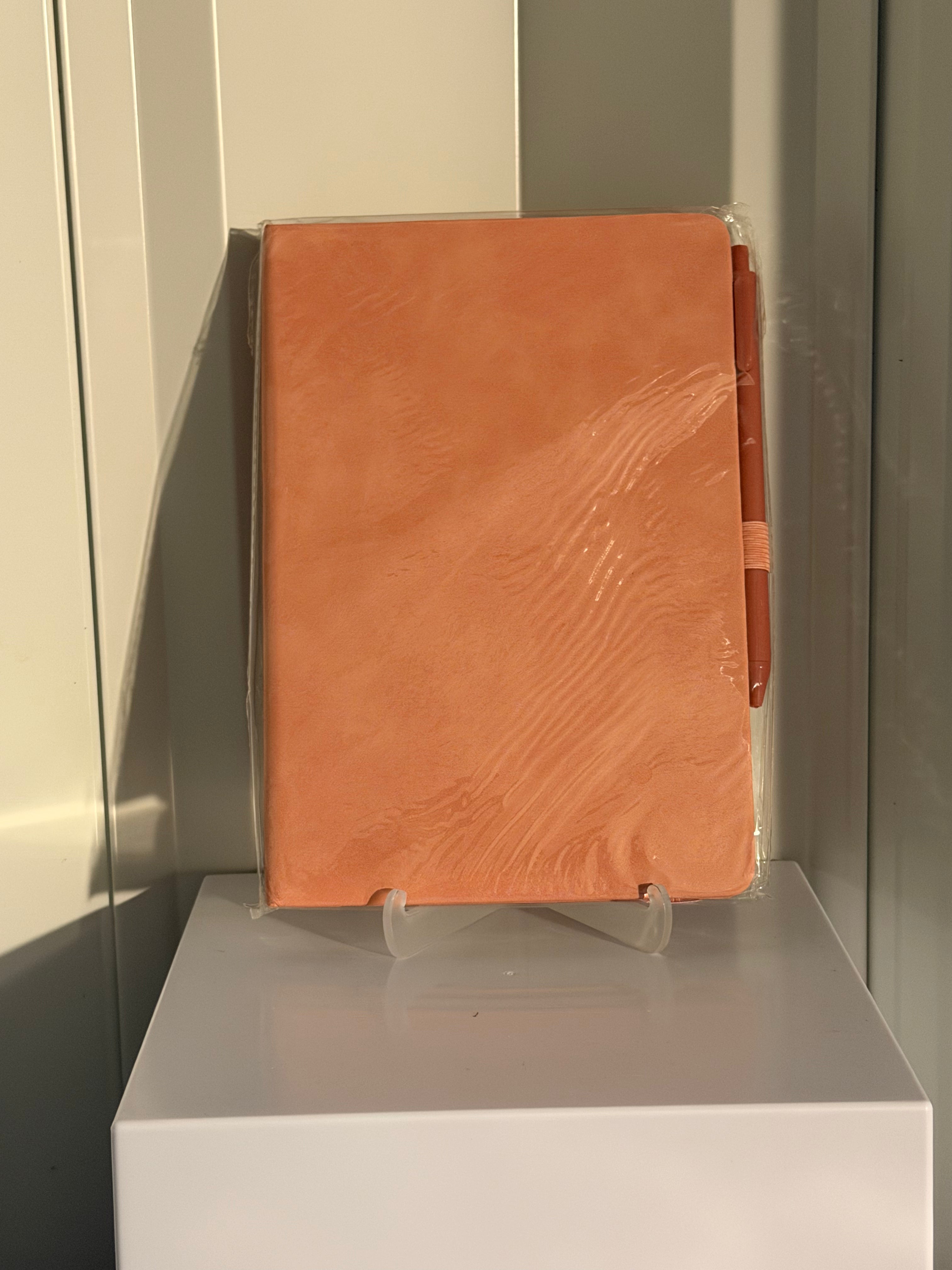 HARDCOVER NOTEBOOK/JOURNAL WITH PEN