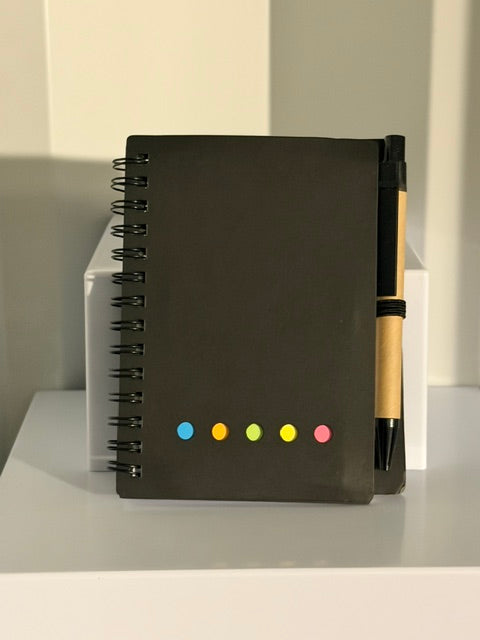 POCKET SIZE NOTEBOOK, INDEX TAB, & PEN SET