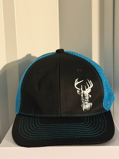 FOREST DEER CAP- BLACK/BLUE