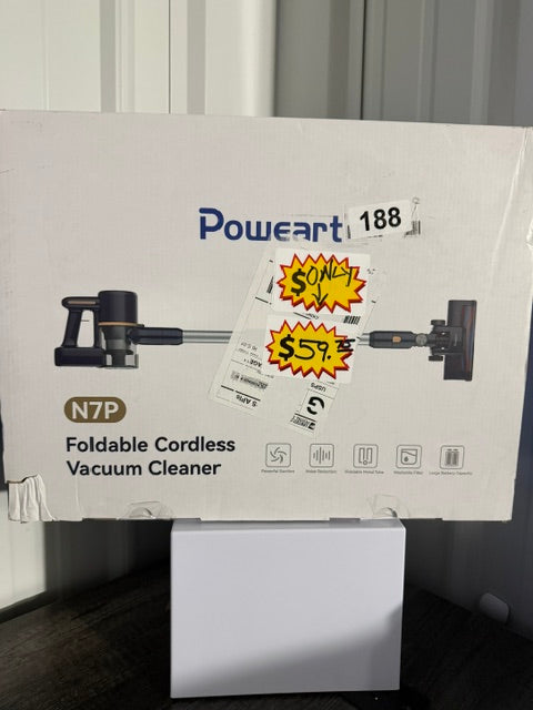 POWEART FOLDABLE CORDLESS VACUUM