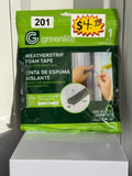 GREENLITE WEATHERSTRIP FOAM TAPE