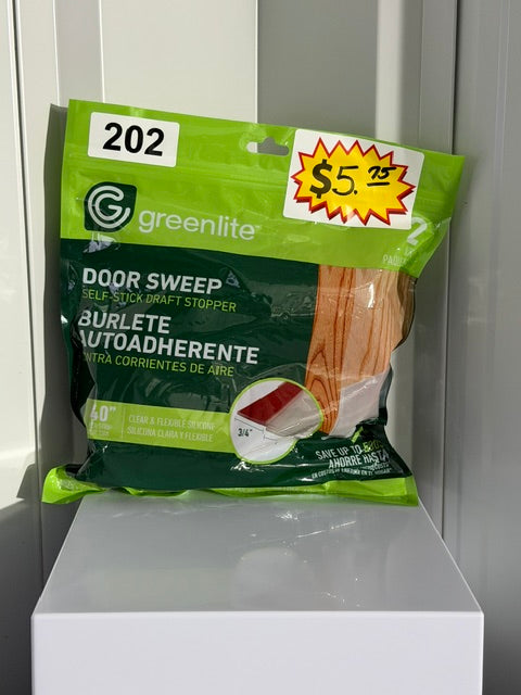 GREENLITE DOOR SWEEP DRAFT STOPPER