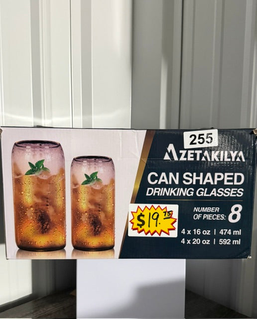 AZETAKILYA CAN SHAPED DRINKING GLASSES